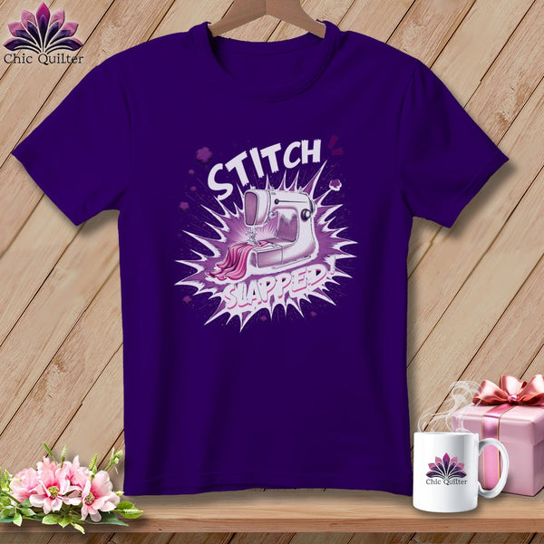 MyDesigns Physical Item S / Team Purple Stitch Slapped ~ Relaxed Fit Tee