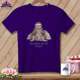 MyDesigns Physical Item S / Team Purple Stitch Sloth Vibes ~ Relaxed Fit Tee