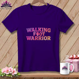 MyDesigns Physical Item S / Team Purple Stride Strong: The Foot Warrior Emblem ~ Relaxed Fit Tee
