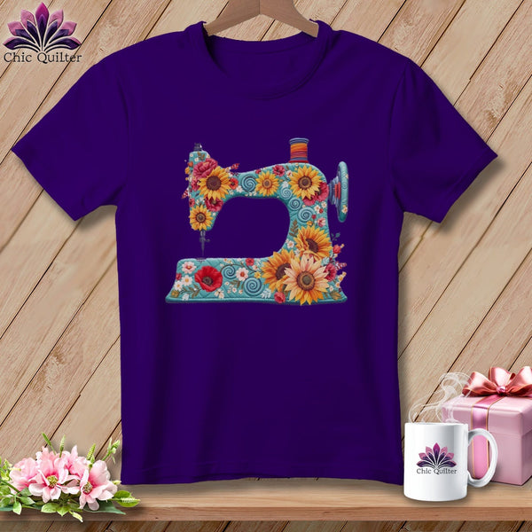 MyDesigns Physical Item S / Team Purple Sunflower Sew Dayz ~ Relaxed Fit Tee