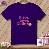 MyDesigns Physical Item S / Team Purple The Quilter's Heart ~ Relaxed Fit Tee