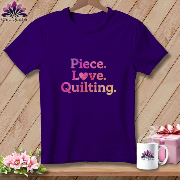 MyDesigns Physical Item S / Team Purple The Quilter's Heart ~ Relaxed Fit Tee
