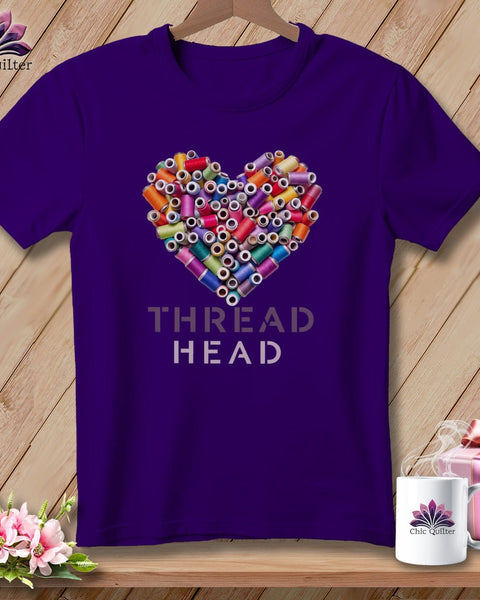 MyDesigns Physical Item S / Team Purple Thread Head ~ Relaxed Fit Tee