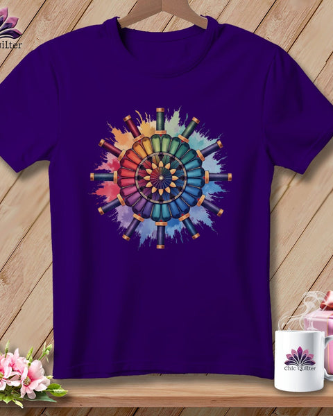 MyDesigns Physical Item S / Team Purple Thread Mandala ~ Relaxed Fit Tee