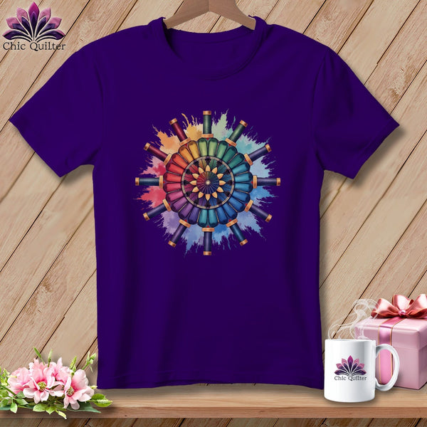 MyDesigns Physical Item S / Team Purple Thread Mandala ~ Relaxed Fit Tee