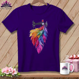 MyDesigns Physical Item S / Team Purple Threaded Wings ~ Relaxed Fit Tee