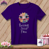 MyDesigns Physical Item S / Team Purple Tongue - Resting Stitch Face ~ Relaxed Fit Tee
