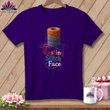 MyDesigns Physical Item S / Team Purple Twisted - Resting Stitch Face ~ Relaxed Fit Tee