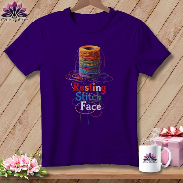 MyDesigns Physical Item S / Team Purple Twisted - Resting Stitch Face ~ Relaxed Fit Tee