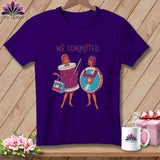 MyDesigns Physical Item S / Team Purple We Committed. ~ Relaxed Fit Tee