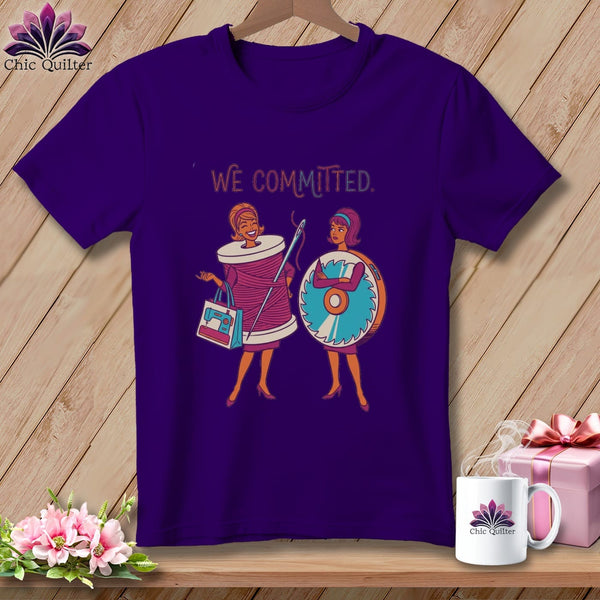 MyDesigns Physical Item S / Team Purple We Committed. ~ Relaxed Fit Tee
