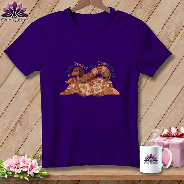MyDesigns Physical Item S / Team Purple Weiner Dog Stitcher ~ Relaxed Fit Tee