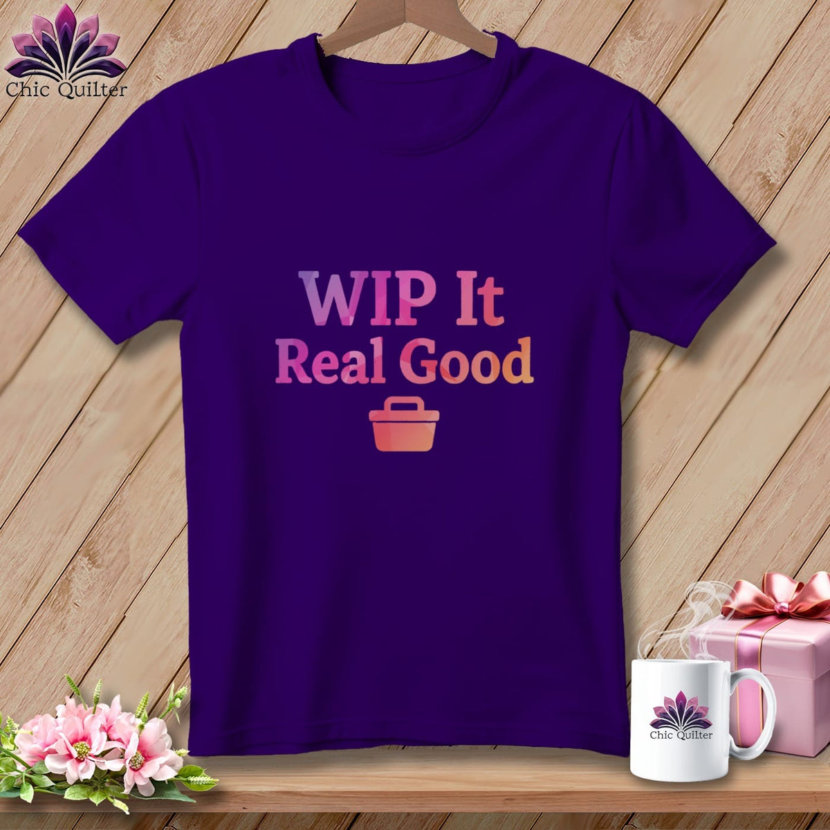 MyDesigns Physical Item S / Team Purple WIP It Real Good Project Emblem ~ Relaxed Fit Tee