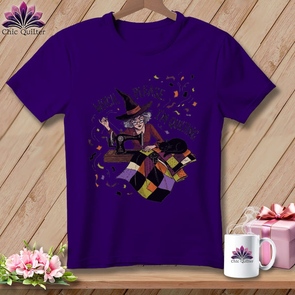 MyDesigns Physical Item S / Team Purple WITCH, PLEASE. I'M QUILTING. ~ Relaxed Fit Tee