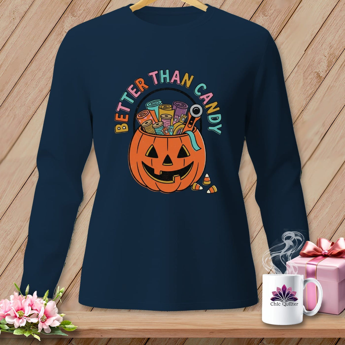 MyDesigns Physical Item S / True Navy Better Than Candy ~ Long Sleeve Tee