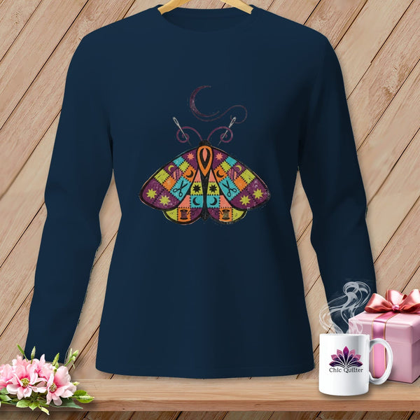MyDesigns Physical Item S / True Navy Drawn To The Lamp ~ Long Sleeve Tee
