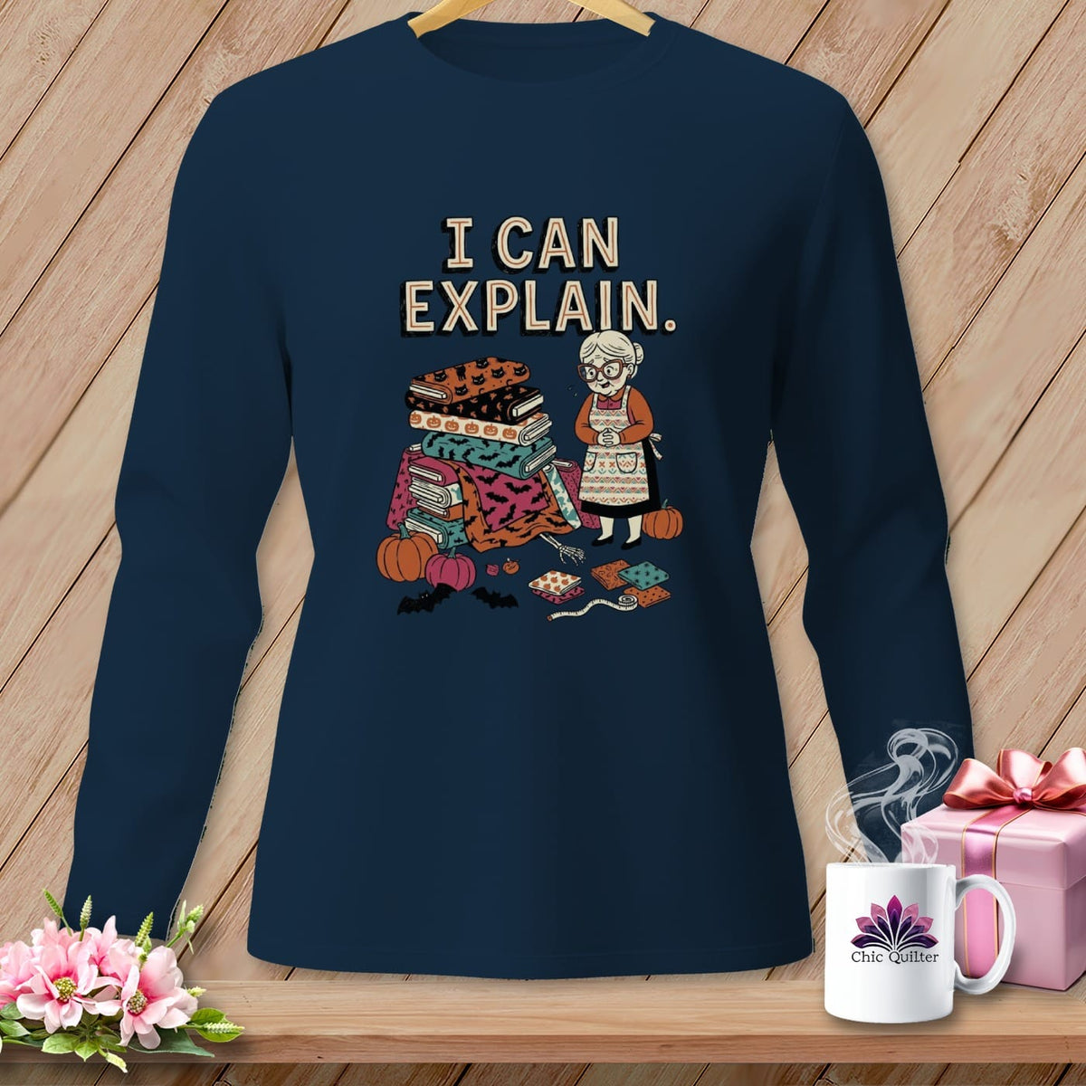 MyDesigns Physical Item S / True Navy I CAN EXPLAIN. ~ Long Sleeve Tee