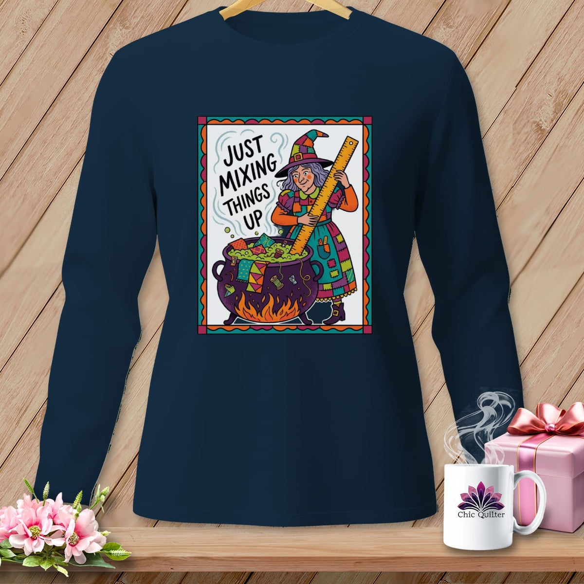 MyDesigns Physical Item S / True Navy Just Mixing Things Up ~ Long Sleeve Tee