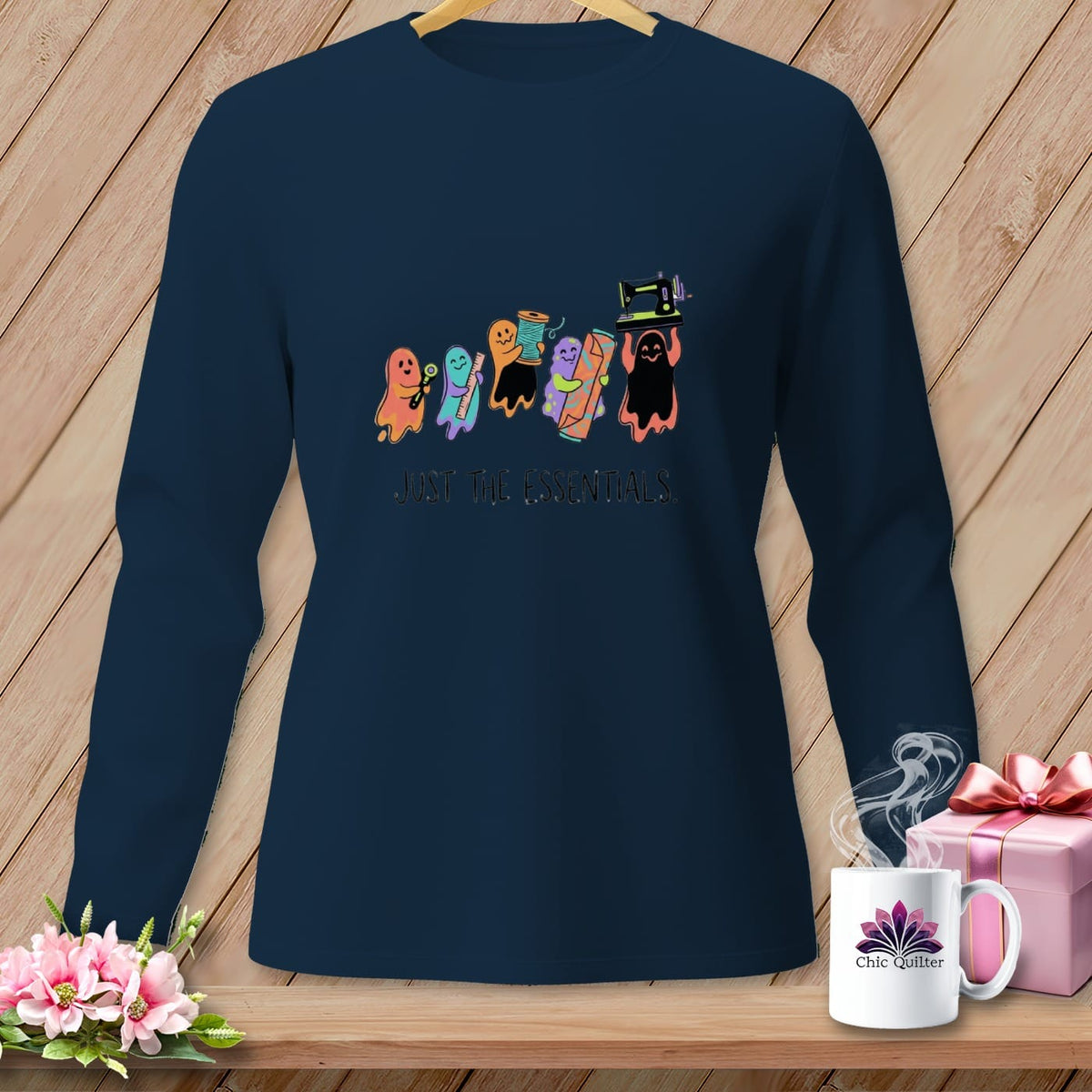 MyDesigns Physical Item S / True Navy Just The Essentials. ~ Long Sleeve Tee