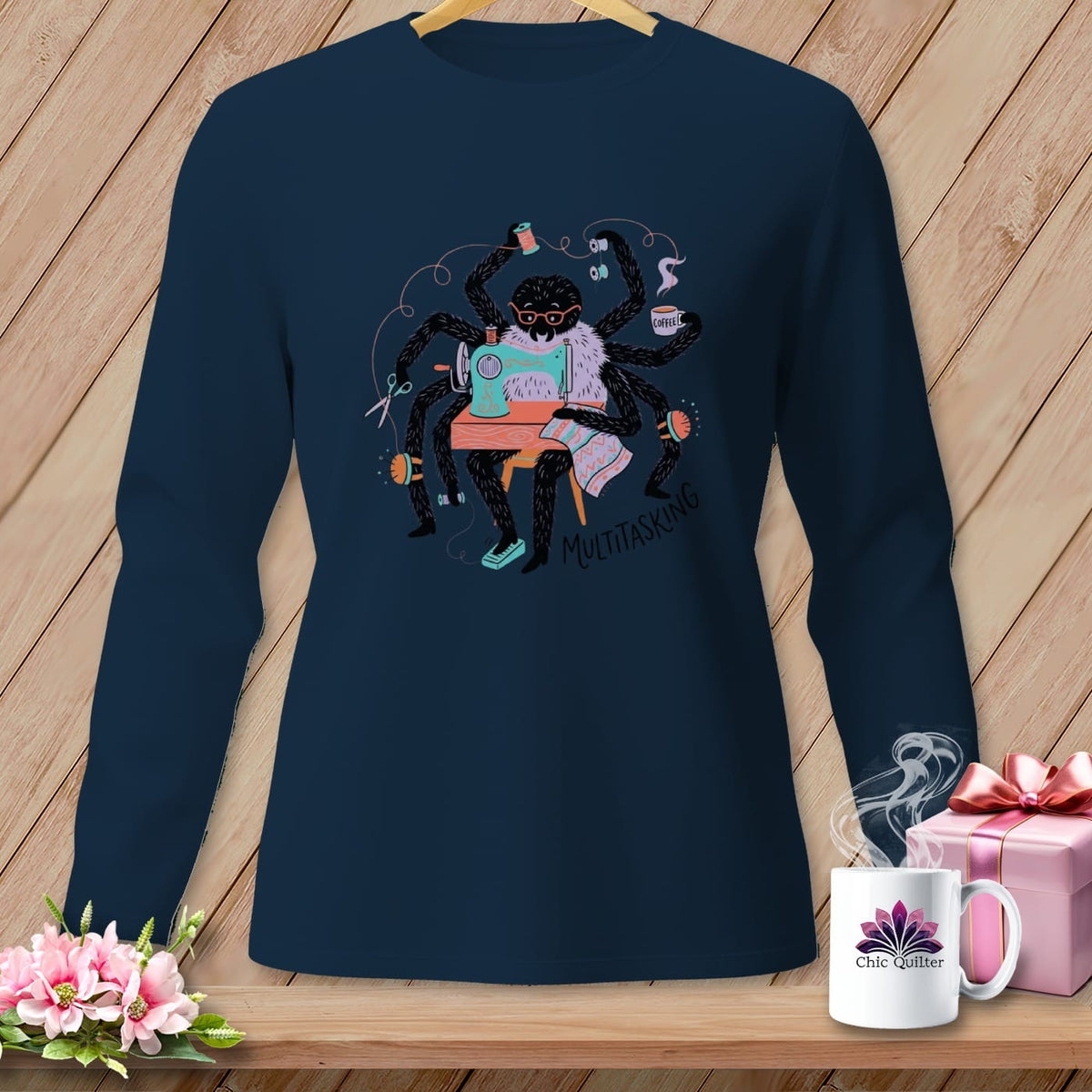 MyDesigns Physical Item S / True Navy Multitasking ~ Long Sleeve Tee