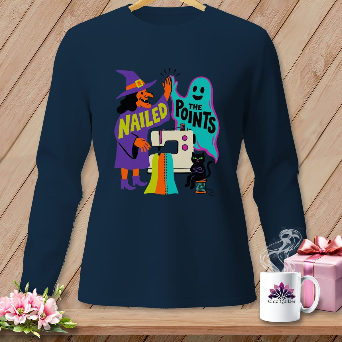 MyDesigns Physical Item S / True Navy Nailed the Points ~ Long Sleeve Tee