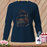 MyDesigns Physical Item S / True Navy Nevermore Fabric? ~ Long Sleeve Tee