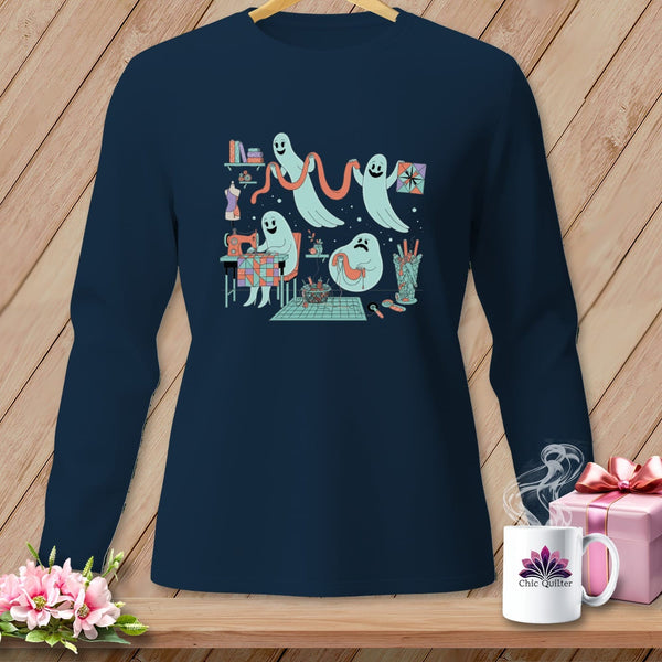 MyDesigns Physical Item S / True Navy Night Shift ~ Star Block ~ Long Sleeve Tee