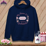 MyDesigns Physical Item S / True Navy Soft Vintage Personalized Name Tag ~ Premium Hoodie