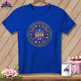 MyDesigns Physical Item S / True Royal America's Favorite Fabric Artist ~ Celebrating 250 Years Quilter ~ Relaxed Fit Tee