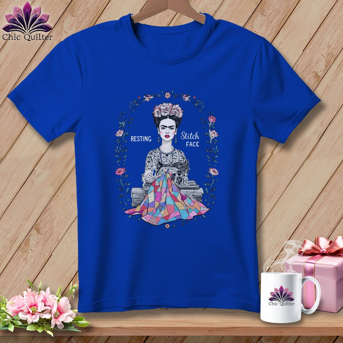 MyDesigns Physical Item S / True Royal Fray-da Kahio - Resting Stitch Face ~ Relaxed Fit Tee