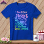 MyDesigns Physical Item S / True Royal I Sew A Piece of My Heart Into Every Quilt ~ Relaxed Fit Tee