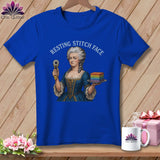 MyDesigns Physical Item S / True Royal Marie FabCakes-Nette - Resting Stitch Face ~ Relaxed Fit Tee