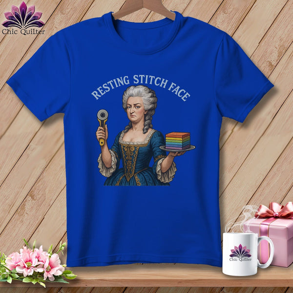 MyDesigns Physical Item S / True Royal Marie FabCakes-Nette - Resting Stitch Face ~ Relaxed Fit Tee
