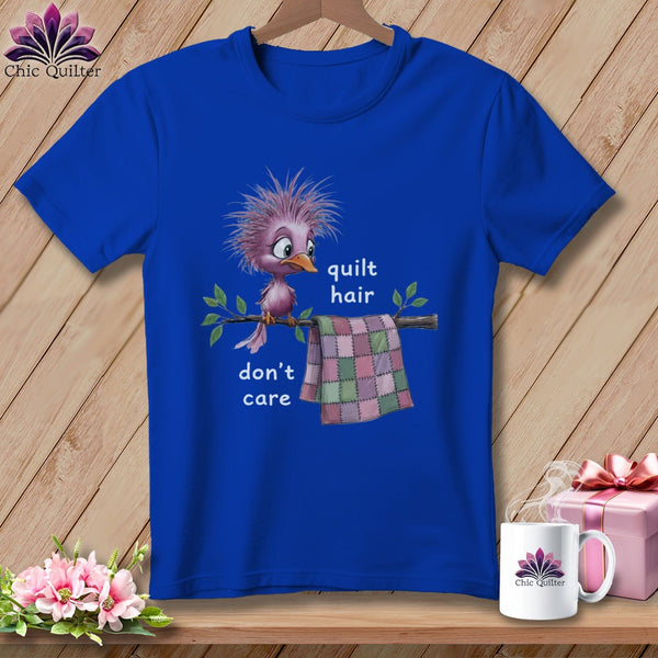 MyDesigns Physical Item S / True Royal Quilt Hair Don’t Care ~ Pip Patchlet ~ Relaxed Fit Tee