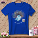 MyDesigns Physical Item S / True Royal Quilt Hair Don’t Care ~ Puffin Bea ~ Relaxed Fit Tee