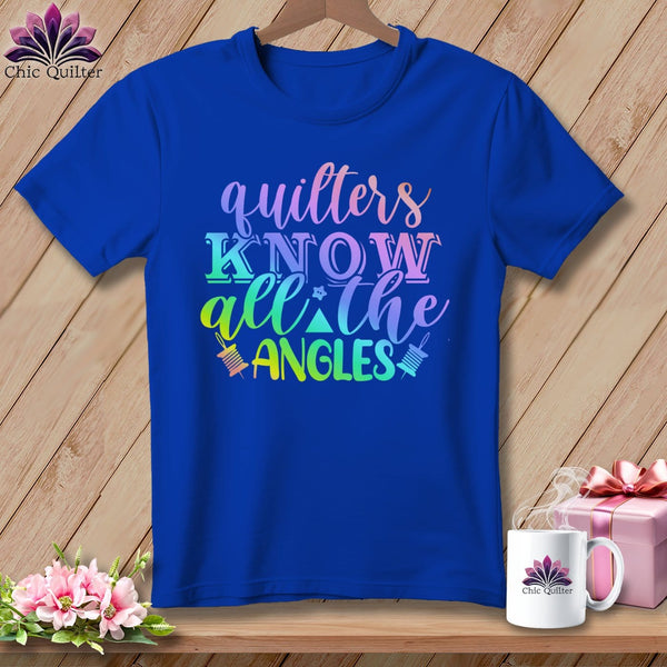 MyDesigns Physical Item S / True Royal Quilters Know All the Angles ~ Relaxed Fit Tee