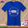 MyDesigns Physical Item S / True Royal Soft Vintage Personalized Name Tag ~ V-Neck Tee