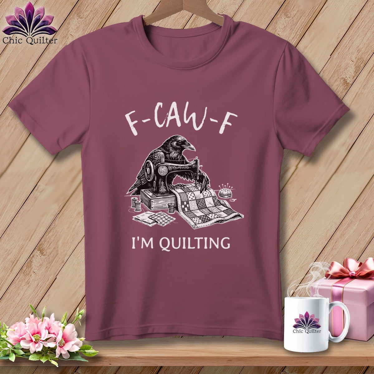 MyDesigns Physical Item S / Vineyard F ~ CAW ~ F ~ I’m Quilting ~ Premium Tee