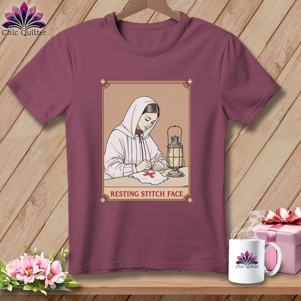 MyDesigns Physical Item S / Vineyard Florence Needle-Gale - Resting Stitch Face ~ Premium Tee