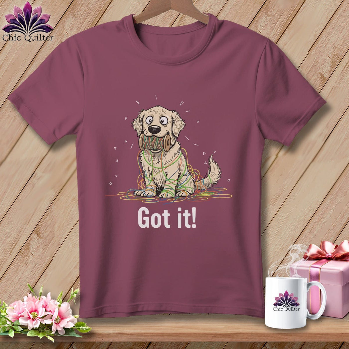 MyDesigns Physical Item S / Vineyard Golden Retriever Helper ~ Premium Tee