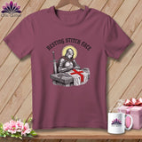 MyDesigns Physical Item S / Vineyard Joan of Sew - Resting Stitch Face ~ Premium Tee