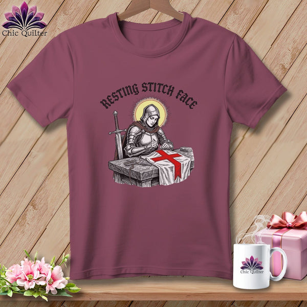 MyDesigns Physical Item S / Vineyard Joan of Sew - Resting Stitch Face ~ Premium Tee