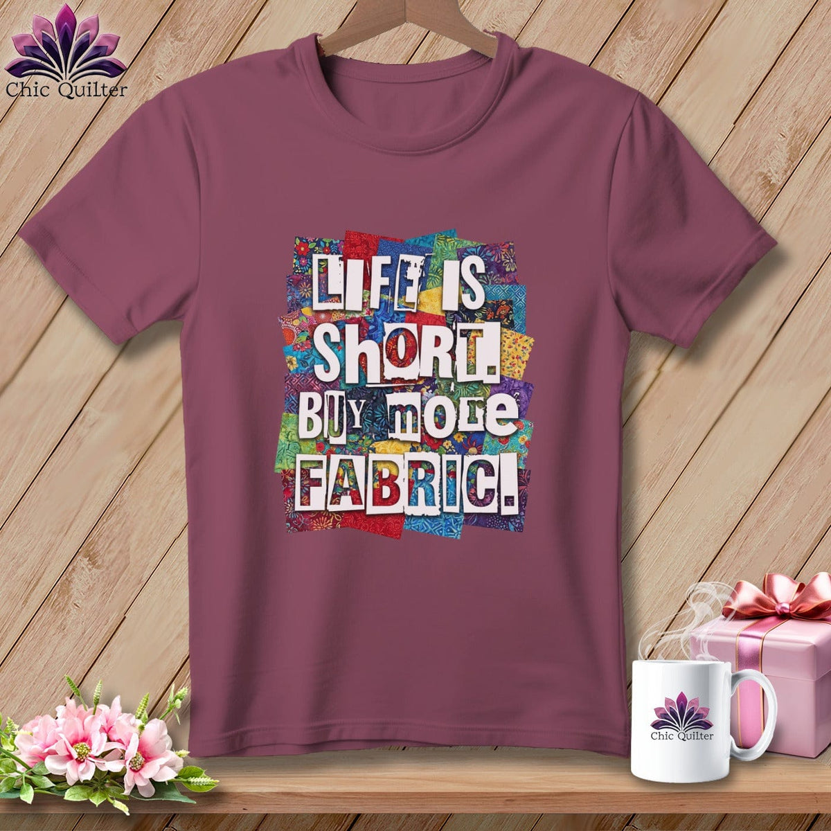 MyDesigns Physical Item S / Vineyard Life is Short. Buy More Fabric. ~ Premium Tee