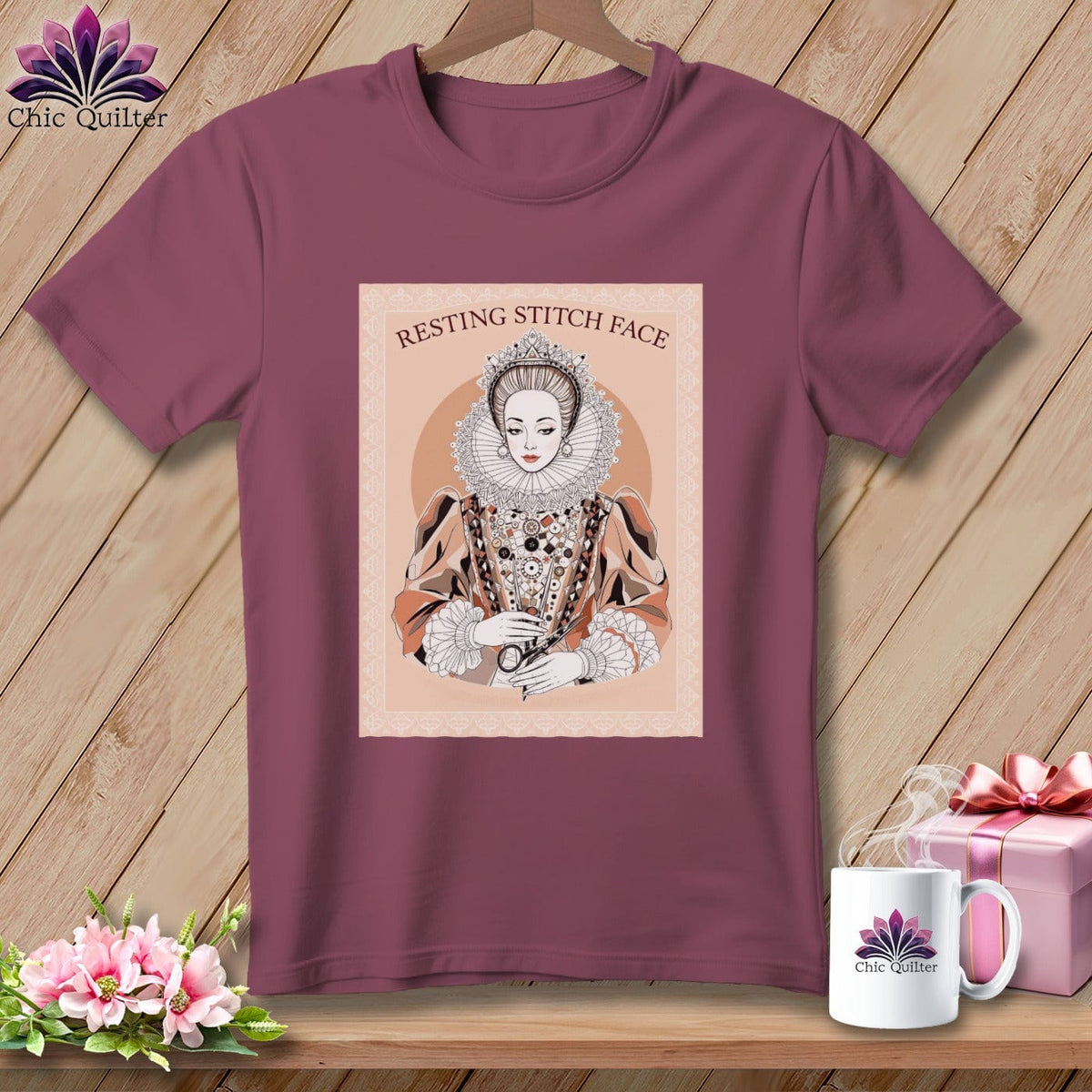 MyDesigns Physical Item S / Vineyard Queen Eliza Stitch - Resting Stitch Face ~ Premium Tee