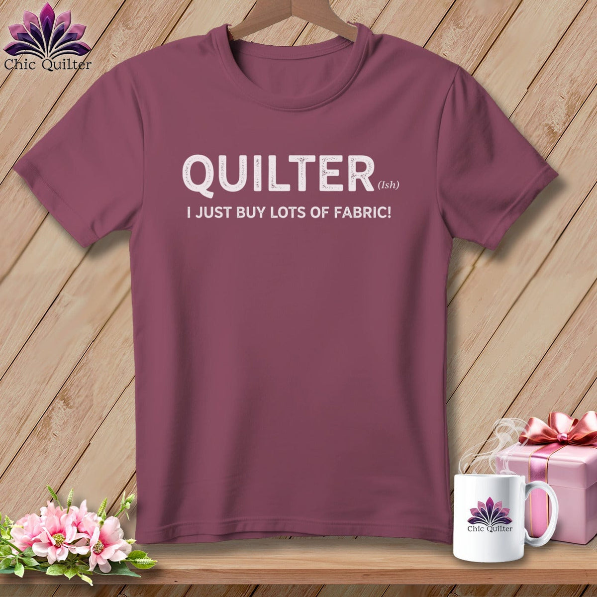 MyDesigns Physical Item S / Vineyard Quilter(ish) ~ I Just Buy Lots of Fabric! ~ Premium Tee