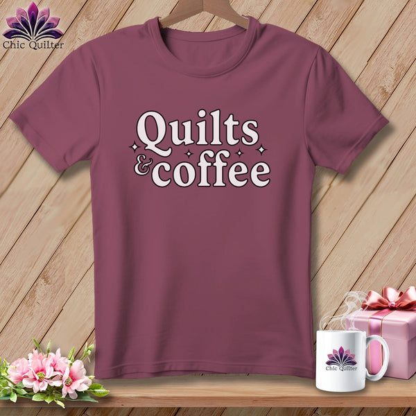 MyDesigns Physical Item S / Vineyard Quilts & Coffee ~ Premium Tee