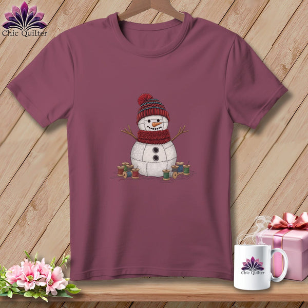 MyDesigns Physical Item S / Vineyard The Quilted Snowman ~ Premium Tee