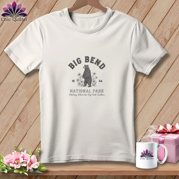 MyDesigns Physical Item S / Vintage White Big Bend National Park, Stitchin In Beauty ~ Relaxed Fit Tee