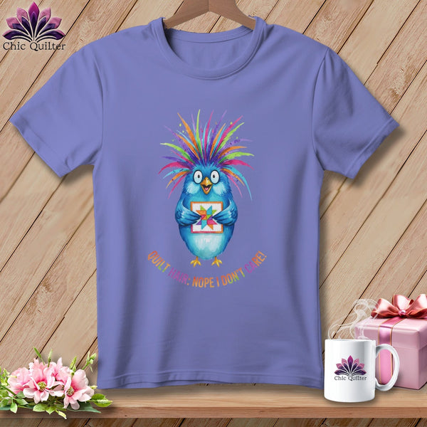 MyDesigns Physical Item S / Violet Quilt Hair Don’t Care ~ Ruckus Jay ~ Premium Tee