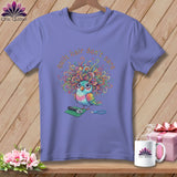 MyDesigns Physical Item S / Violet Quilt Hair Don’t Care ~ Snipsy Wren ~ Premium Tee